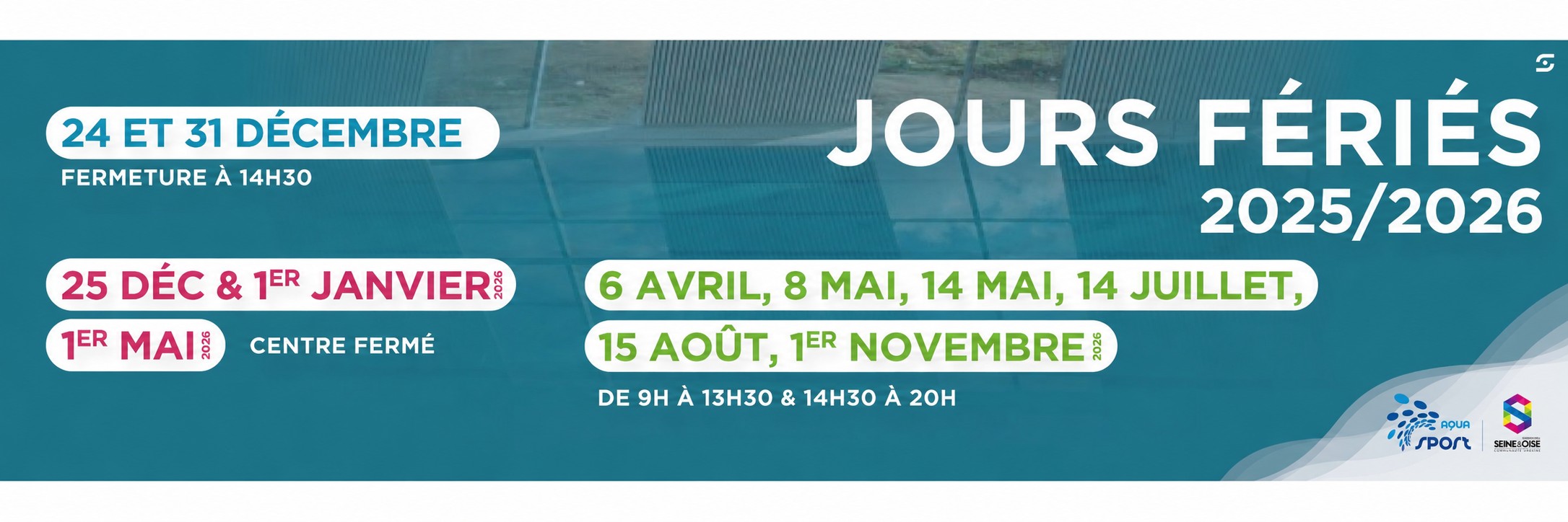 JOURS FÉRIÉS 2025/2026